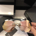 Hot Sale Rimless Sunglasses dengan Lensa yang berwarna-warni
